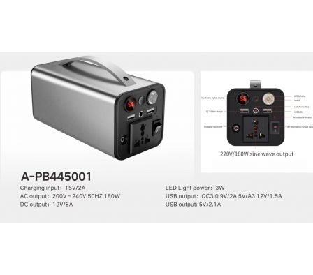 Estacion de Energia Solar Portátil  A-PB445001